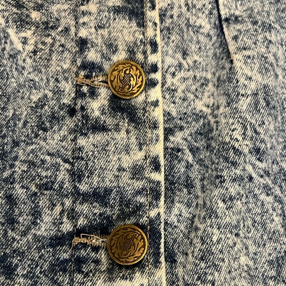 Vintage/Retro 80’s Acid Wash Denim MIDI Skirt - Picture 6 of 12